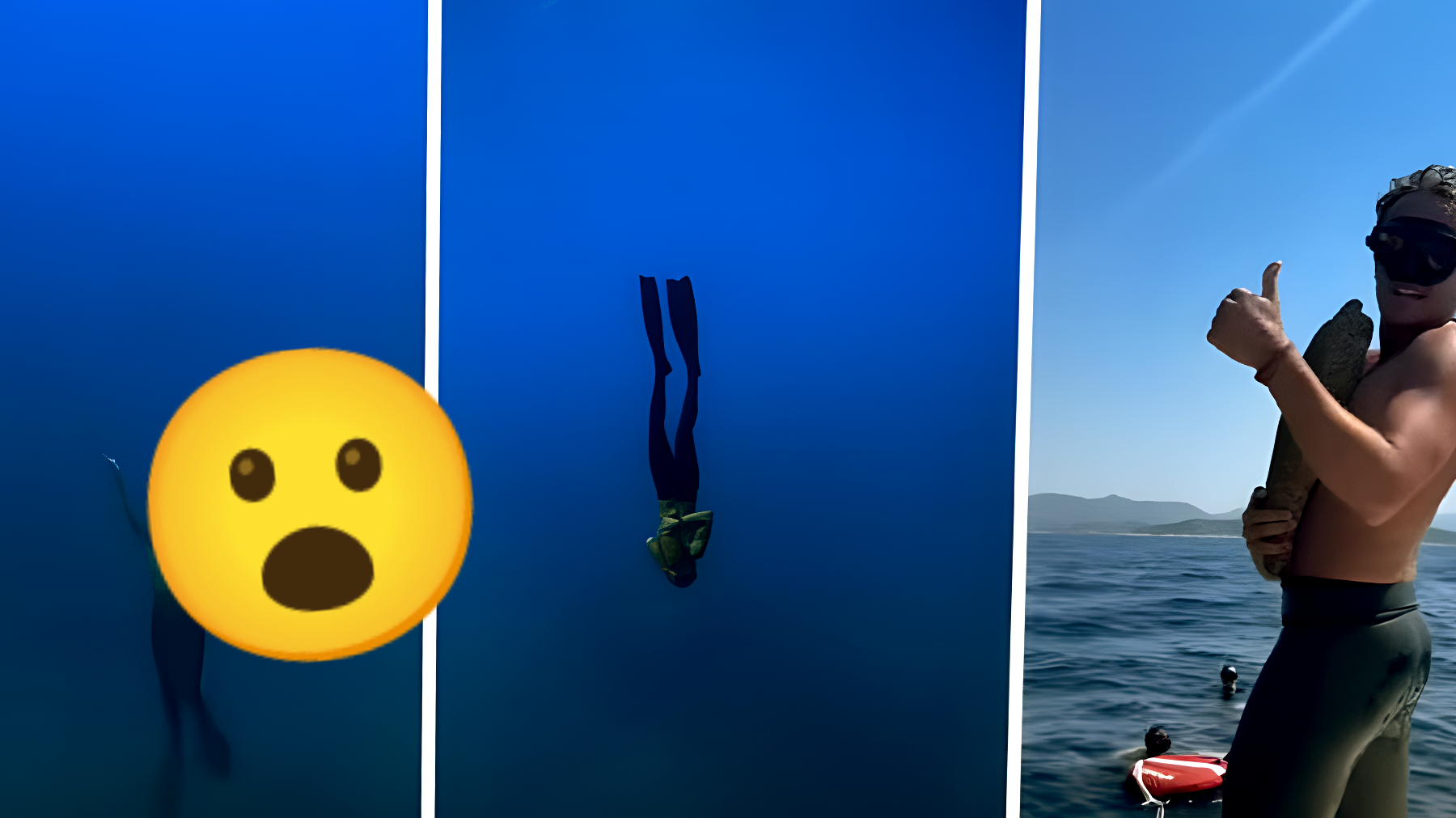 L'esperimento incredibile dell'apneista: si tuffa nel mare abbracciando un sasso, il risultato è stato clamoroso!