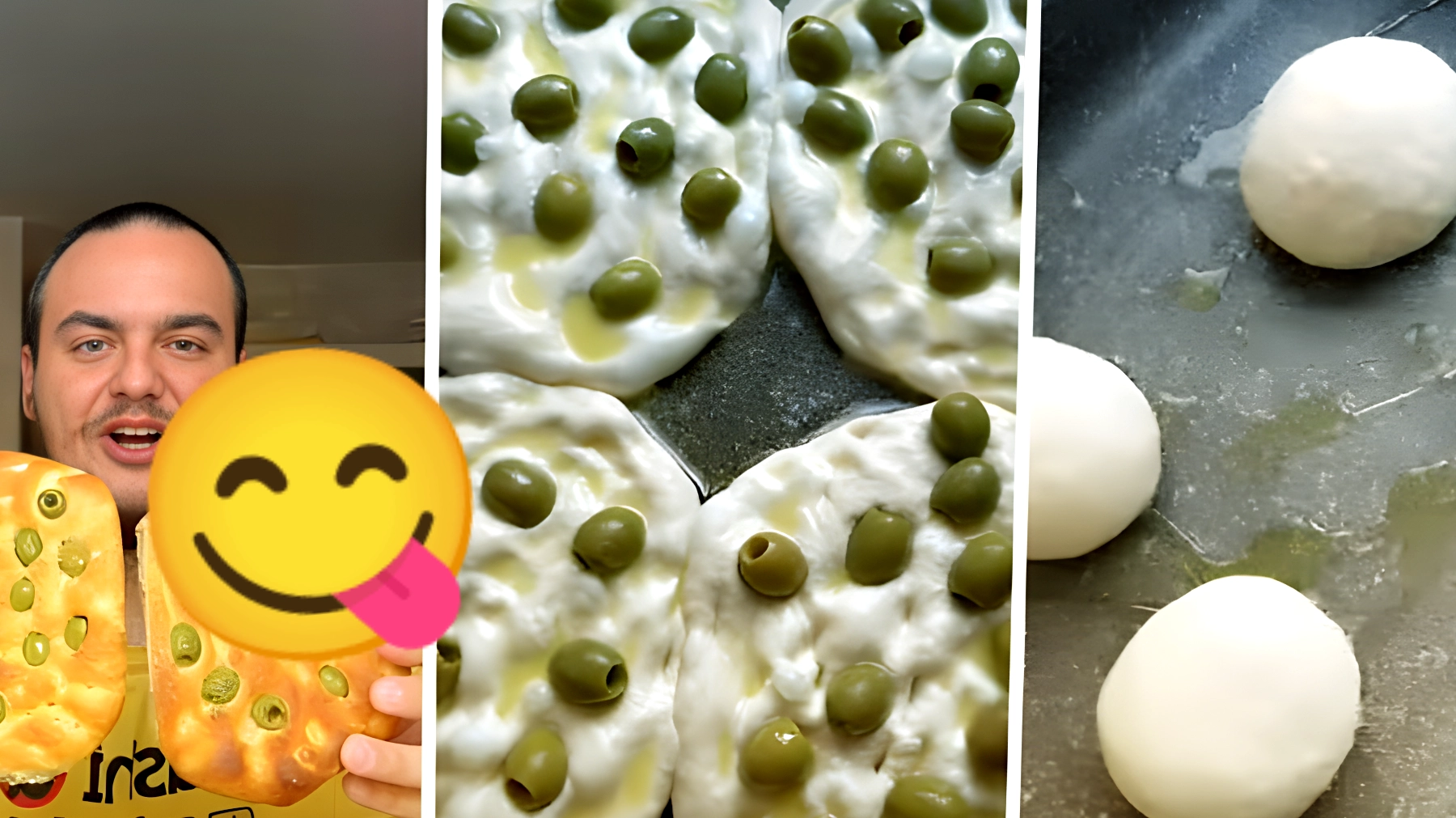 Focaccine con le olive, il segreto per prepararle a casa in 3 ore senza impastatrice! Non crederai quanto sono deliziose!