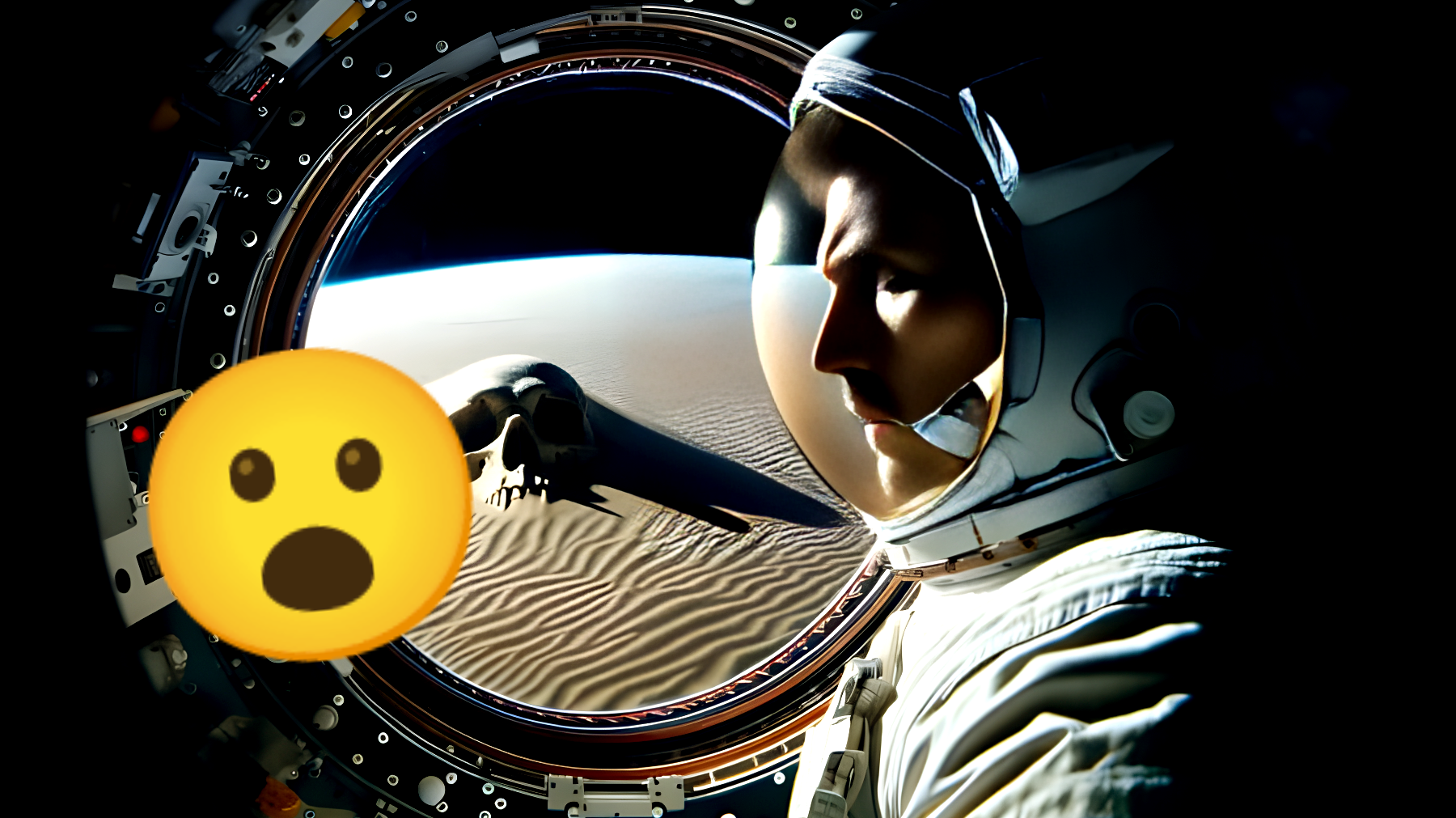 Terrificante messaggio dalla NASA: "Un teschio gigante ci osserva dal deserto"