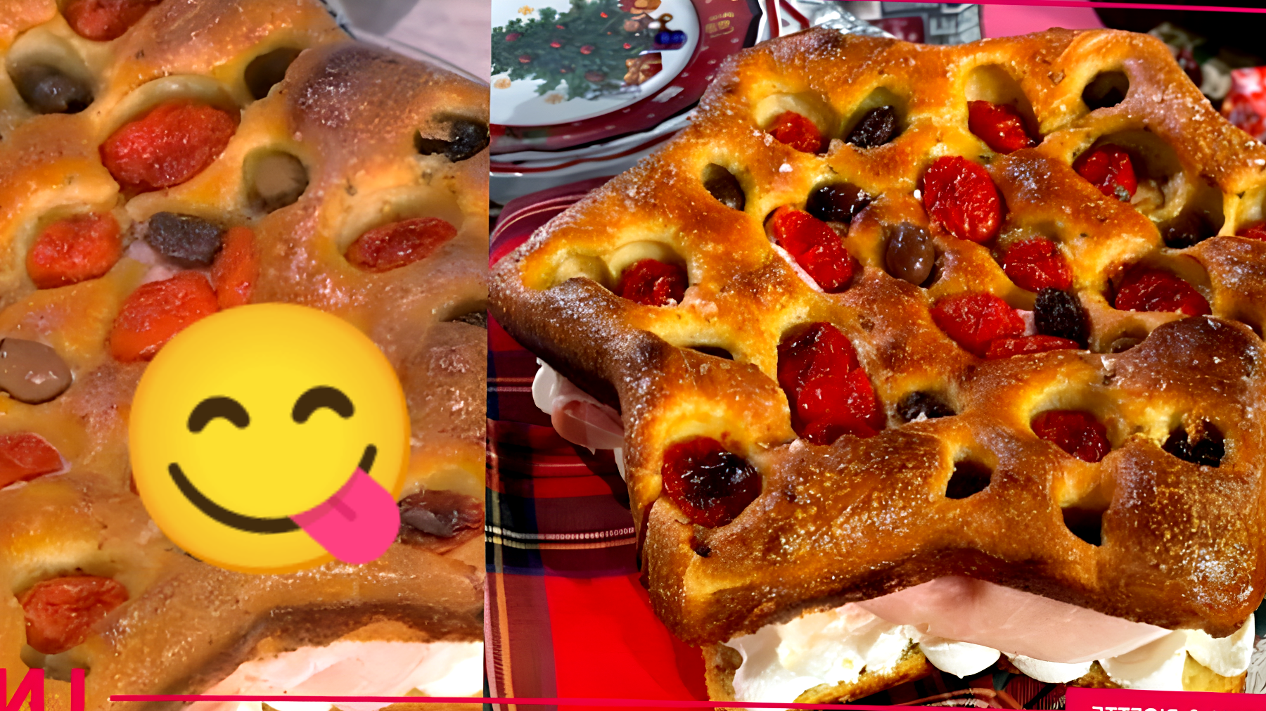 Scopri la focaccia di Natale di Fulvio Marino: una stella di pane salata e farcita che ti farà sognare