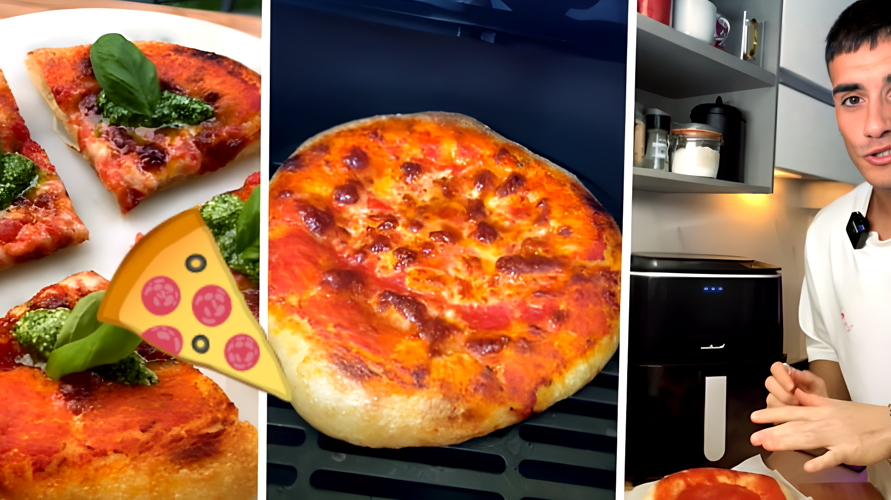 La pizza che impazza su TikTok: il segreto per cucinarla con la friggitrice ad aria! Il risultato è da leccarsi i baffi